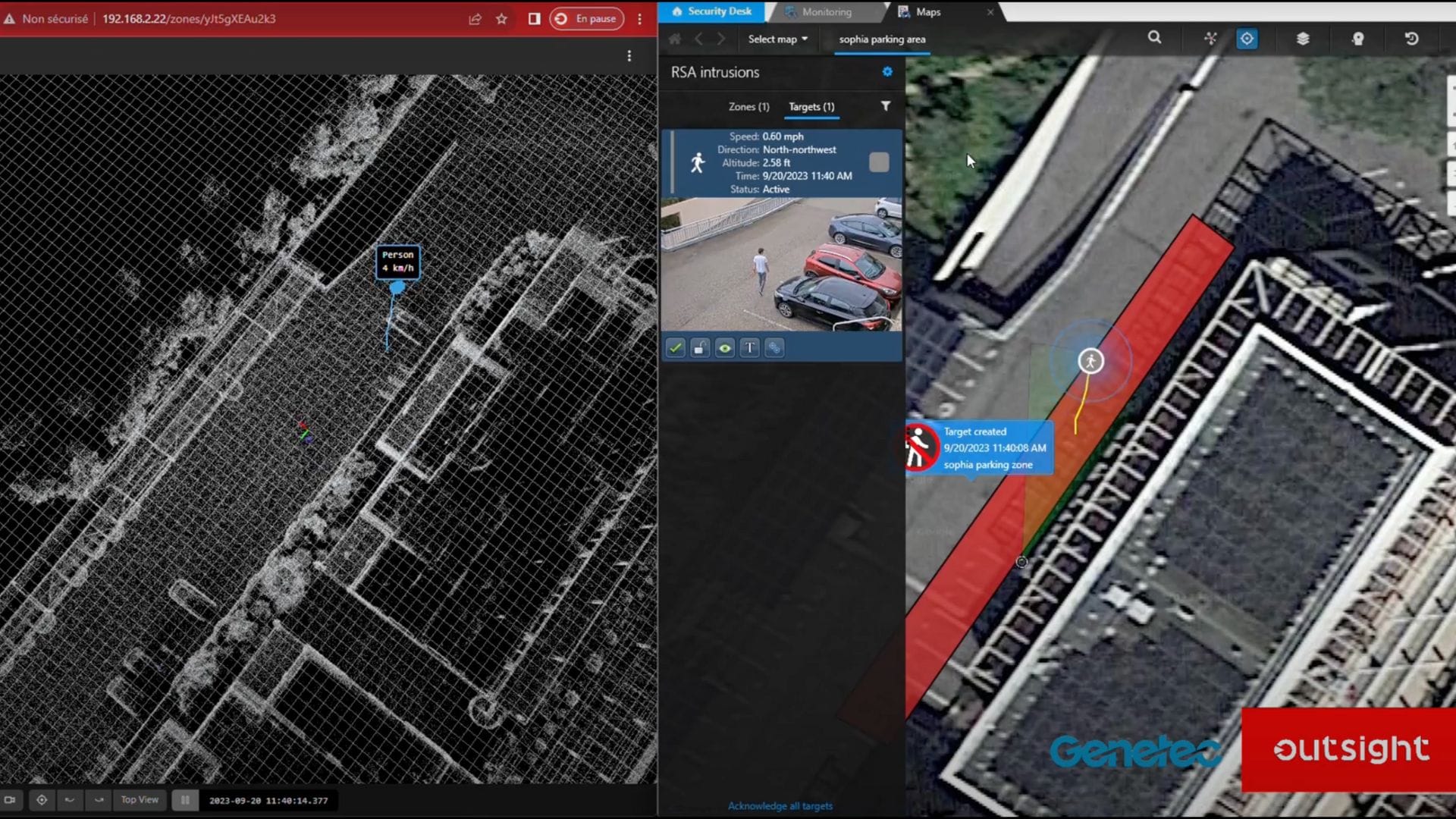 Outsight's Shift Perception which seamlessly integrates with leading VMS Software like Genetec and Milestone