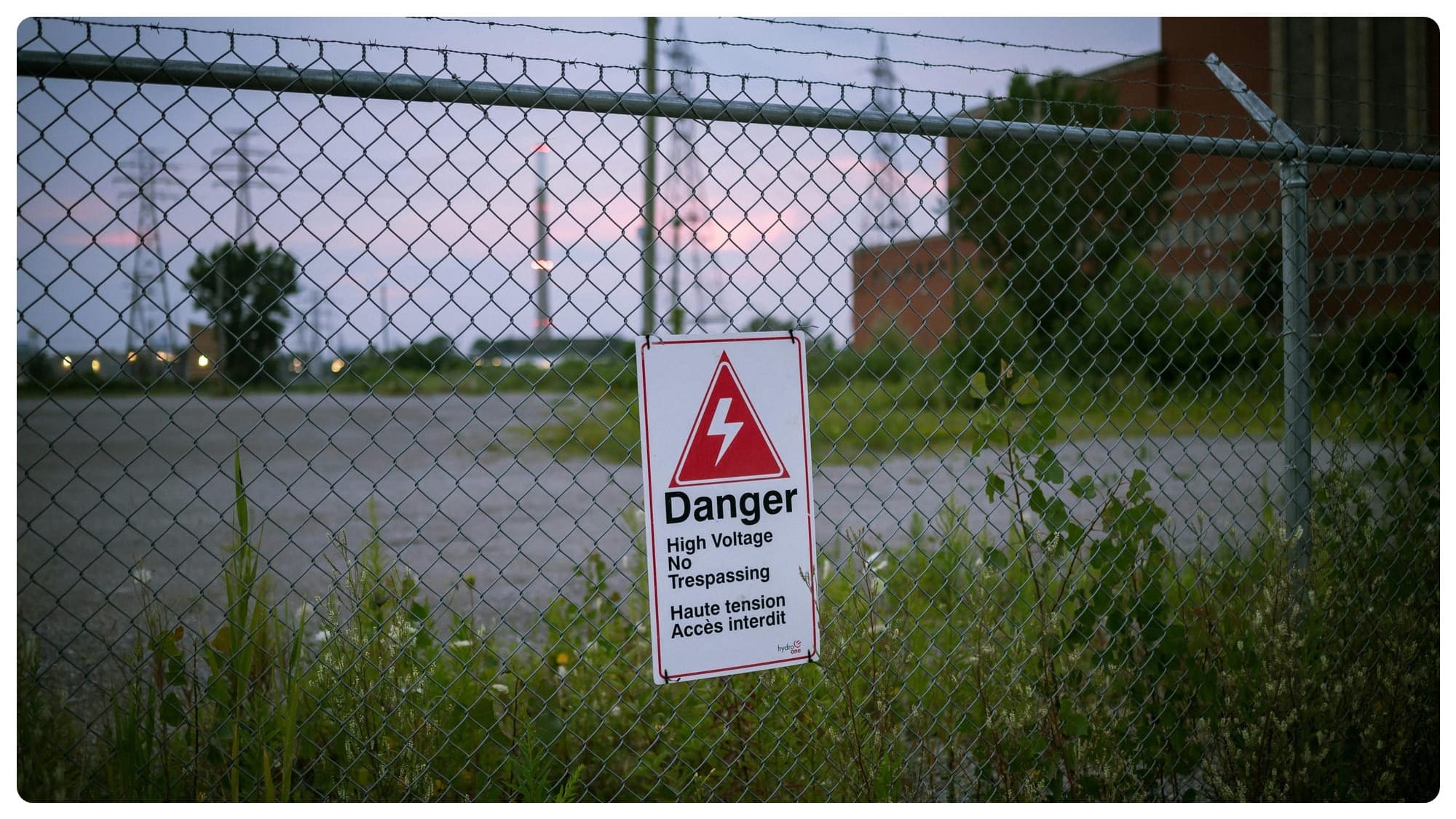 Cyber Physical Security site with fences