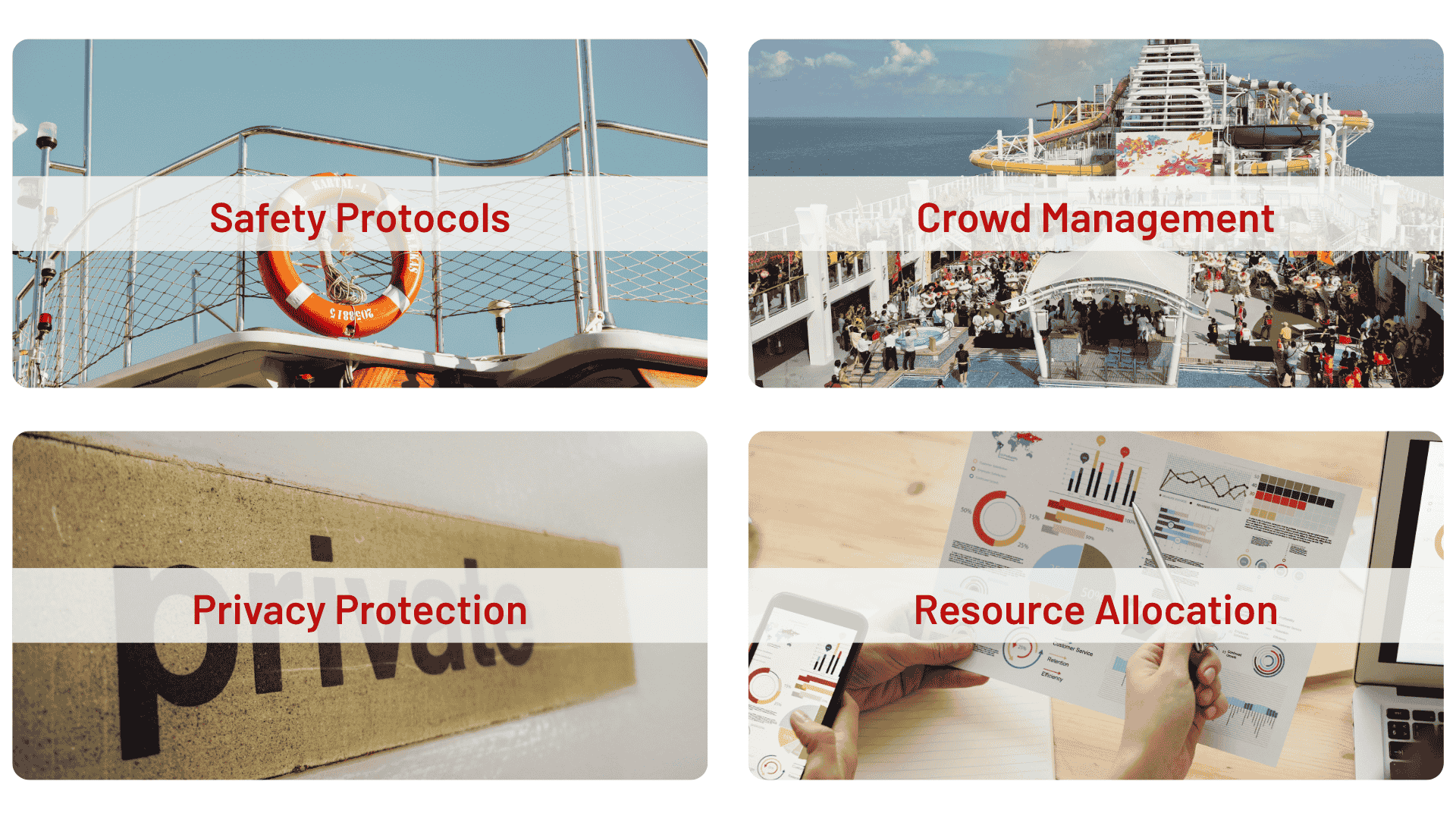 Key benefits of passenger flow monitoring on cruise ships.