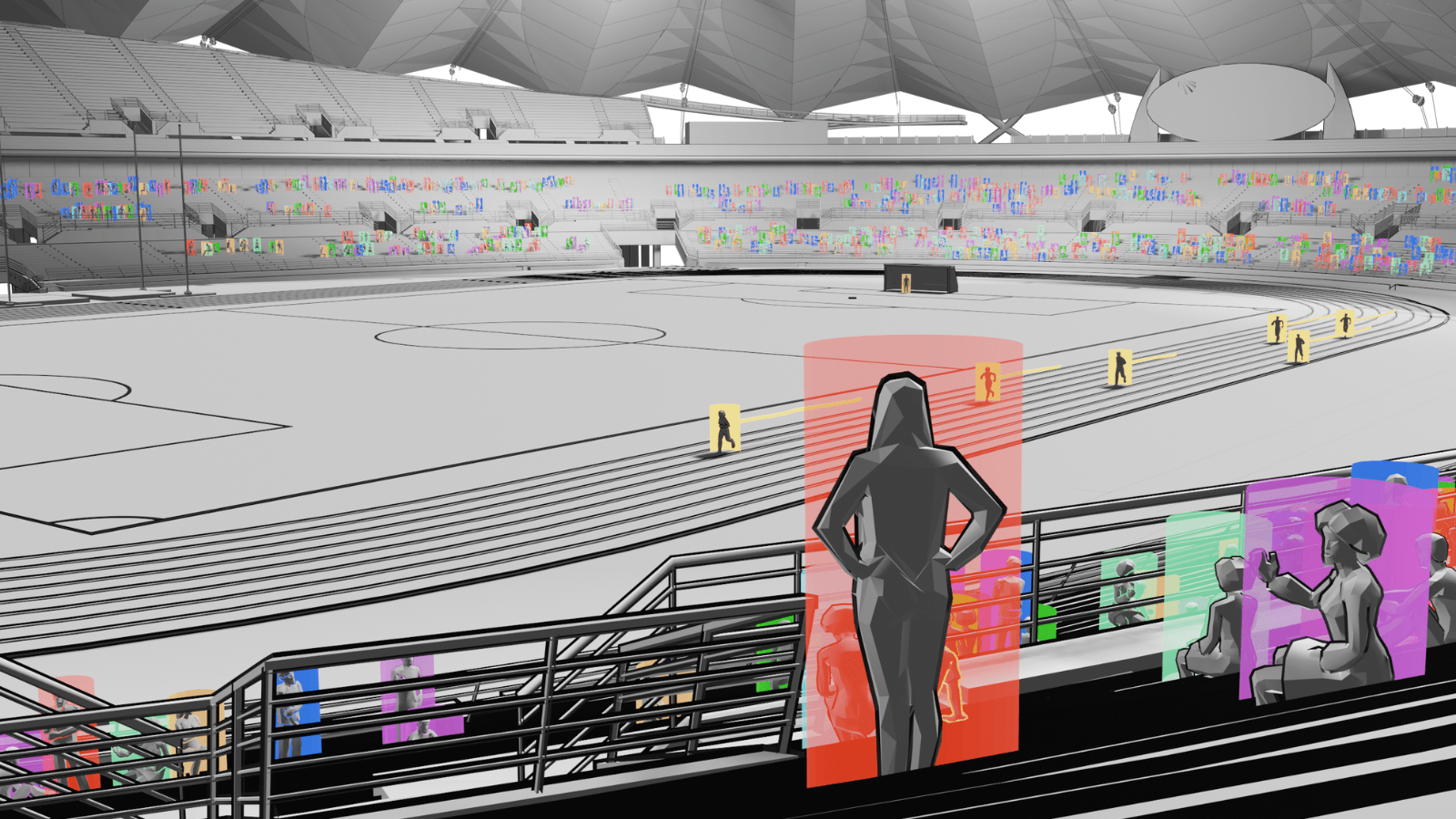 Lidar technology is the perfect solution for people counting no matter the size of the venue. It excels with crowd management with accurate 3D data