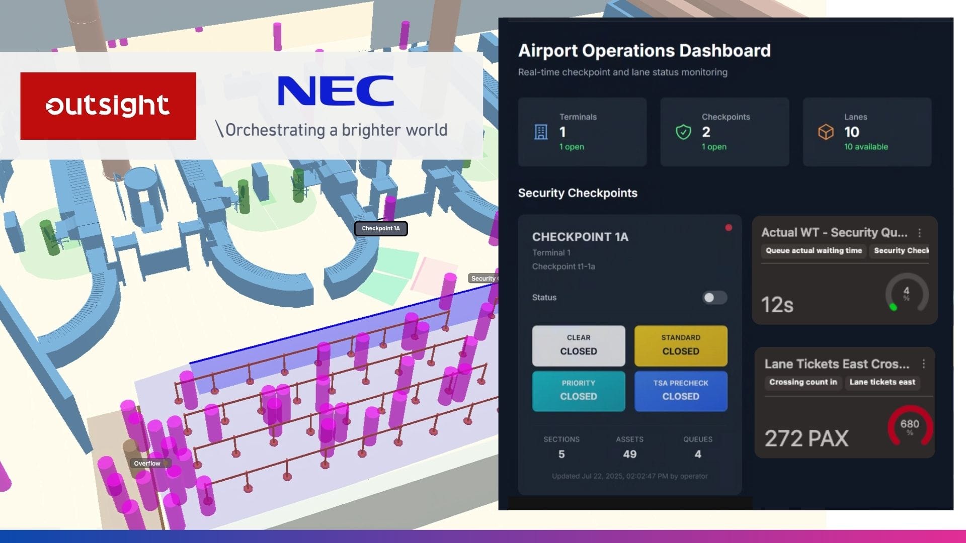 NEC and Outsight Advance Airport Intelligence with Proven LiDAR Spatial AI Solutions